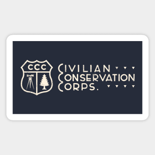 Civilian Conservation Corps - Shield Wordmark Magnet